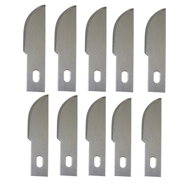 Buy 10PCS/Pack 22 Curved Edge Stainless Steel Art