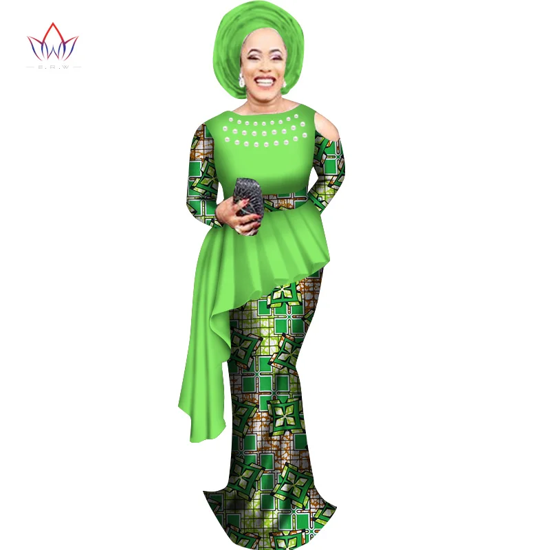 

2019 SPring Skirt Set African Designed Traditional Print Clothing Plus Size Skirt Set women's clothing african prints 5xl WY2807