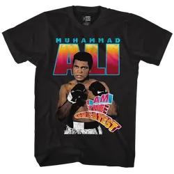 Мужская футболка с короткими рукавами с принтом «Мохаммед Али», черная Повседневная футболка с надписью «AMGREATEST Cool pride», Мужская модная