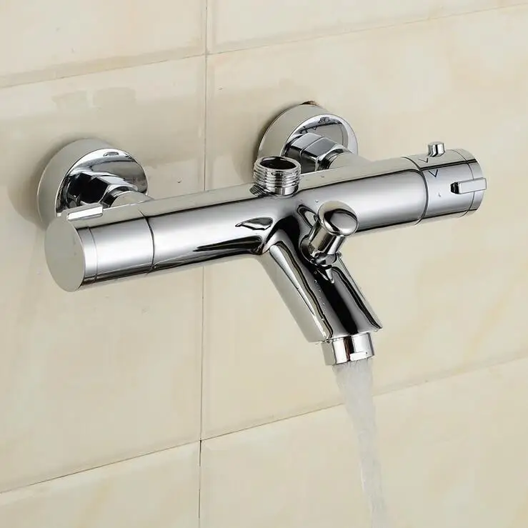 Brass Bathroom Thermostatic Shower Faucet,copper Shower Faucet Mixing