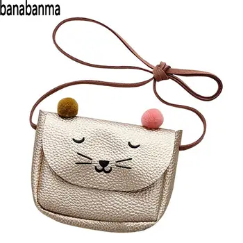 

Children shoulder bag Mini Handbag Cute Cat Ear crossbody bag Kids All-Match Key Coin Purse Cartoon Lovely Casual Messenger Bags