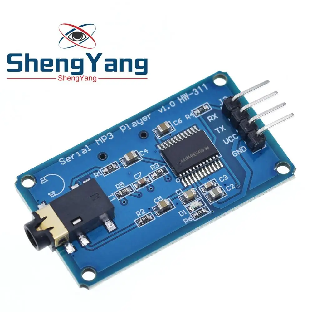 ShengYang YX6300 YX5300 UART серийный модуль управления MP3 музыкальный плеер для Arduino/AVR/ARM/PIC