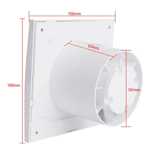 Hon&Guan 4inch Exhaust Fan Wall Window Mounted Exhaust Fan For