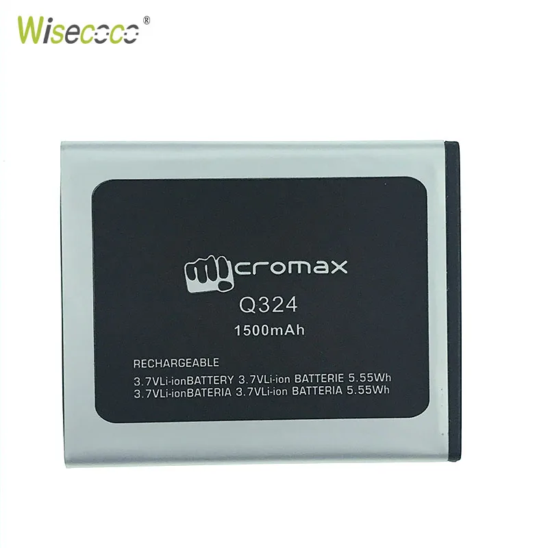 

Wisecoco 2019 New Date Q324 Rechargeable Li-ion Battery For Micromax Q324 Q 324 Cell Phone Repair Replacement + Tracking Number