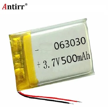 

500mAh 3.7V rechargeable battery 603030 li polymer lithium battery li-on for MP3 MP4 GPS DVD recorder e-book camera free shiping
