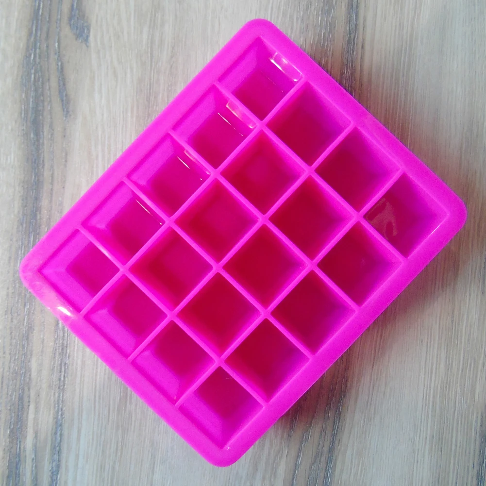 20-образными пазами 2,5 см квадратная силиконовая форма формы для выпекания шоколадного печенья льдом Куба лоток для выпечки инструменты для мороженого