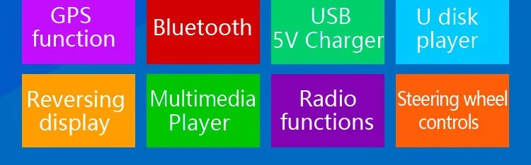 Discount 2 Din Car Multimedia Player GPS navigation 7