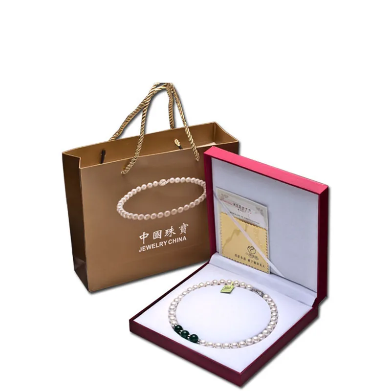 Aladdin Natural Freshwater Pearls Classic Elegant Mother's Necklace Water Drop Carnelian Crystal Pendant Flat Round white beads