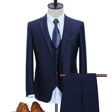 Blue Coat Pant Men Suit - Men's 