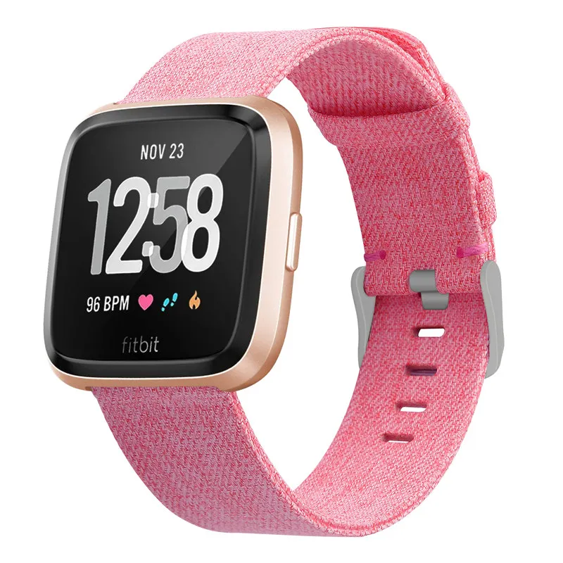 Fitbit Versa, ремешок для Fitbit Versa, 2 ремешка, браслет, холст, дышащий, сменный Браслет для Fitbit Versa Lite 64001 - Цвет ремешка: 9