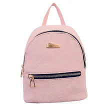 Frauen leder rucksack Schlug farbe feminine schultaschen für jugendliche rucksack Freizeit rucksack rucksäcke reise 19 cm * 17 cm * 12 cm