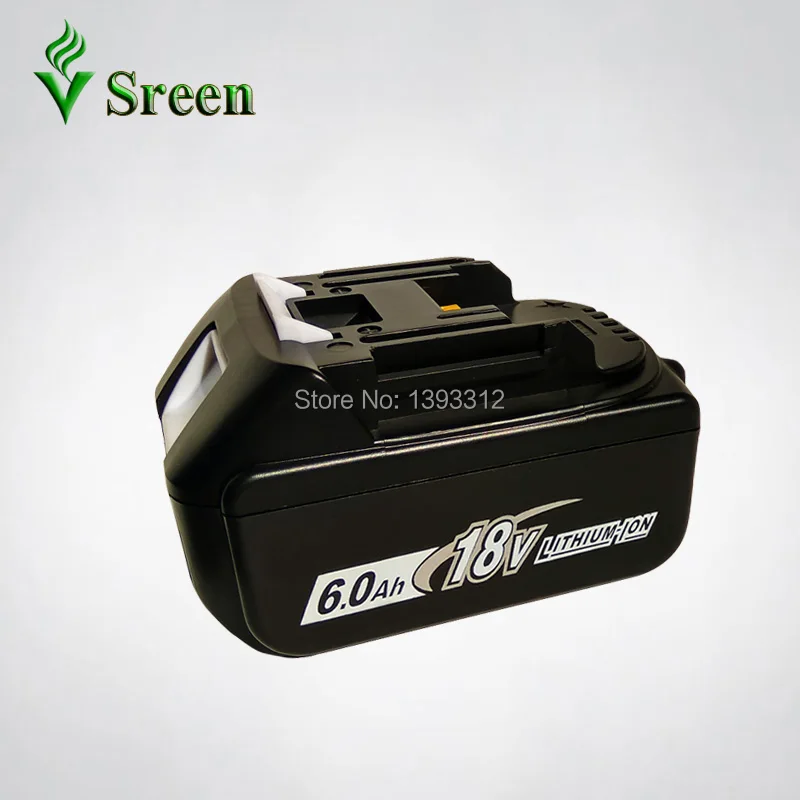 

Sreen 18V 6000mAh Replacement for Makita 18V BL1830 BL1840 BL1850 BL1815 LXT400 Rechargeable Lithium Ion Power Tool Battery Pack