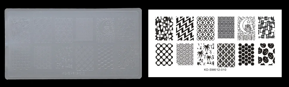 Conjunto da Arte do Unha Placa de Selo Ferramentas da Arte do Unha Plástico Transparente Polonês Faça Você Mesmo Unha Manicure Stamping Template Imagem Profissional 10 Pcs 11 10 pcs Plástico Transparente Conjunto Da Arte
