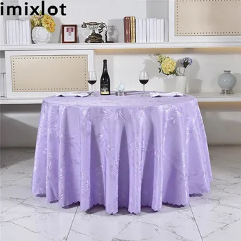 

Imixlot Solid Color Printing Textile Tablecloth Table Decorative Polyester Linen Lace Table Dining Cover For Kitchen Decoration