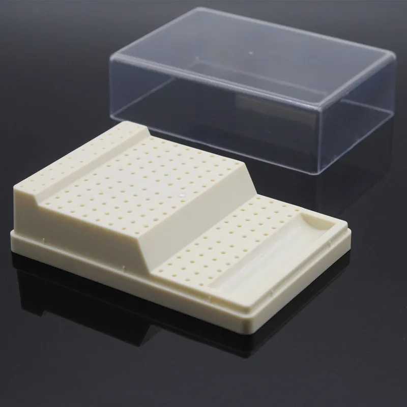 

Dentistry Product RA/FG Bur Block Station With Lid Plastic Holders 168 Burs Hole