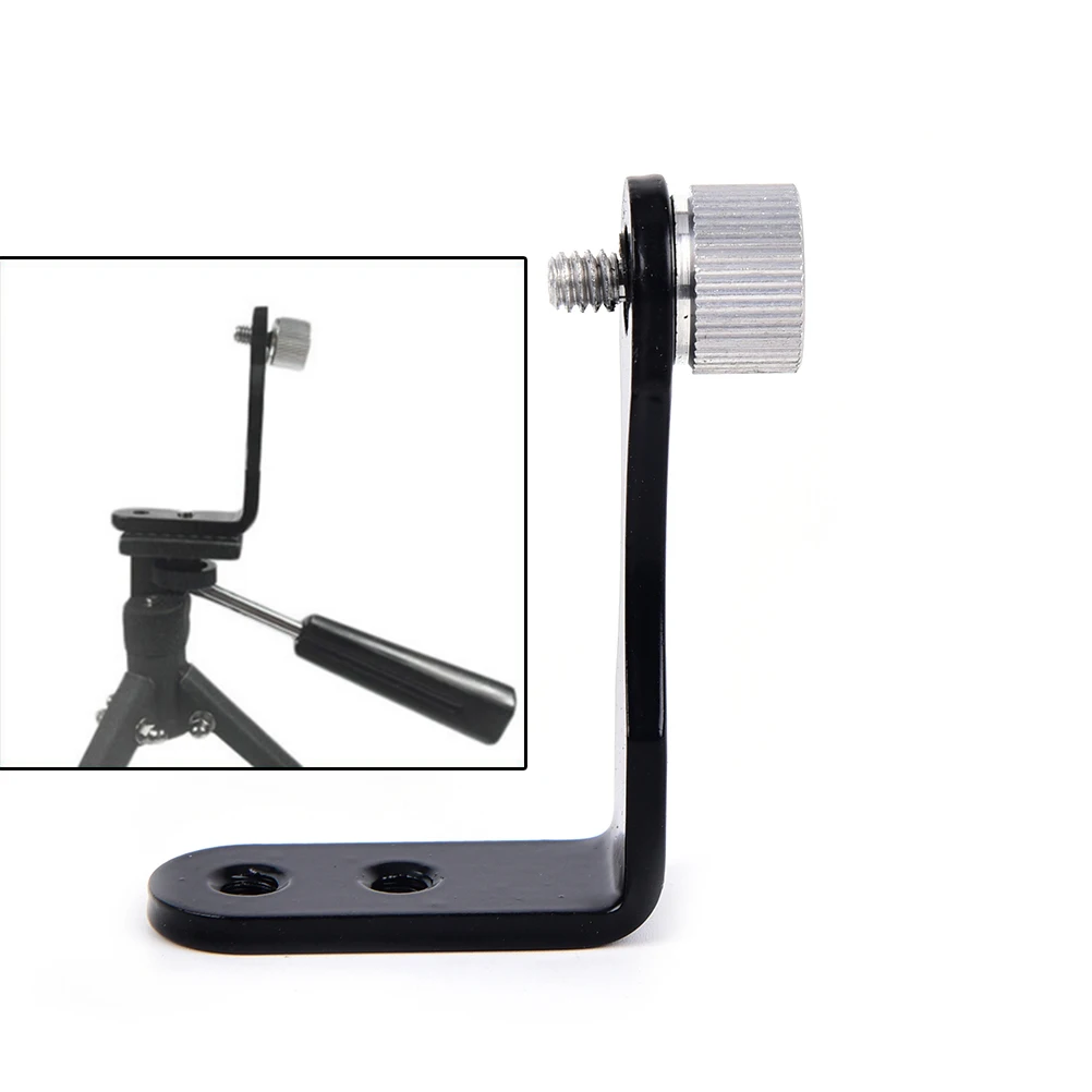 L Shape Metal Binocular Adapter Mount Tripods Bracket