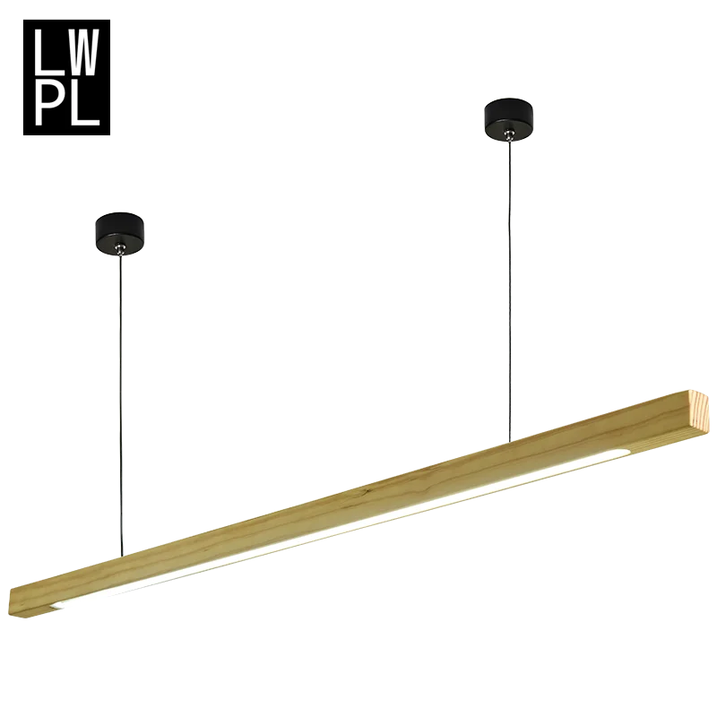 

Wooden LED Chandelier Nordic Modern Living Room Kitchen Restaurant Light Fixtures Luminaire Log Chandeliers Hanglamp