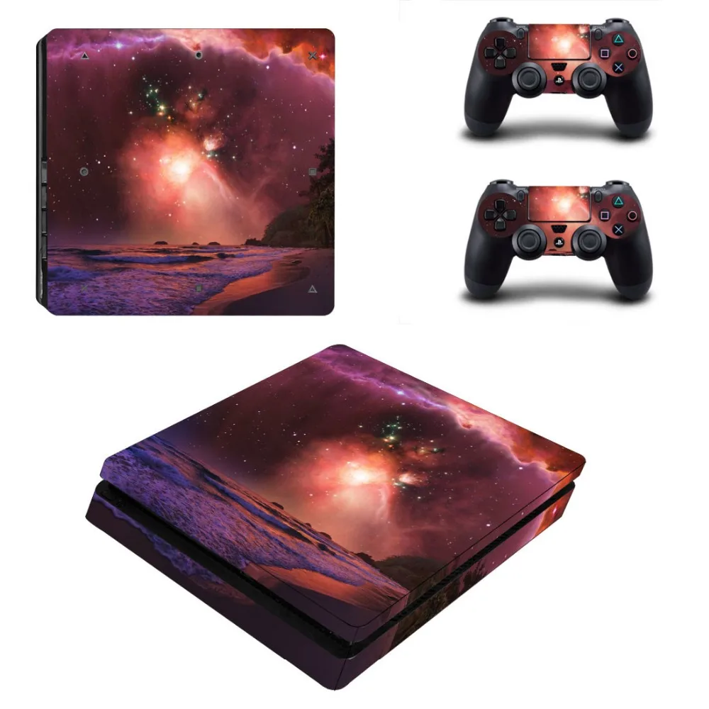 Наклейка для консоли Skin For Playstation 4 PS4 Slim виниловые наклейки 2 шт. контроллера Play