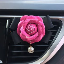 Автомобильный Ароматический диффузор с цветами, декоративные освежители воздуха для салона автомобиля, ароматизатор духов для автомобиля, автомобильные аксессуары для девочек