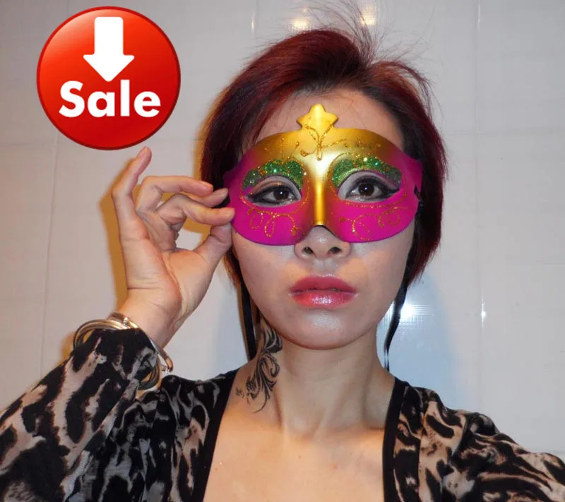 On Sale Dance Mask Venetian Masquerade Party Mask Mardi Gras Sexy Woman 