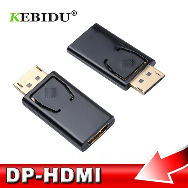 Kebidu DisplayPort DP Мужской к HDMI Женский конвертер кабель адаптер видео аудио разъем подходит для MacBook Pro Air iMac HDTV