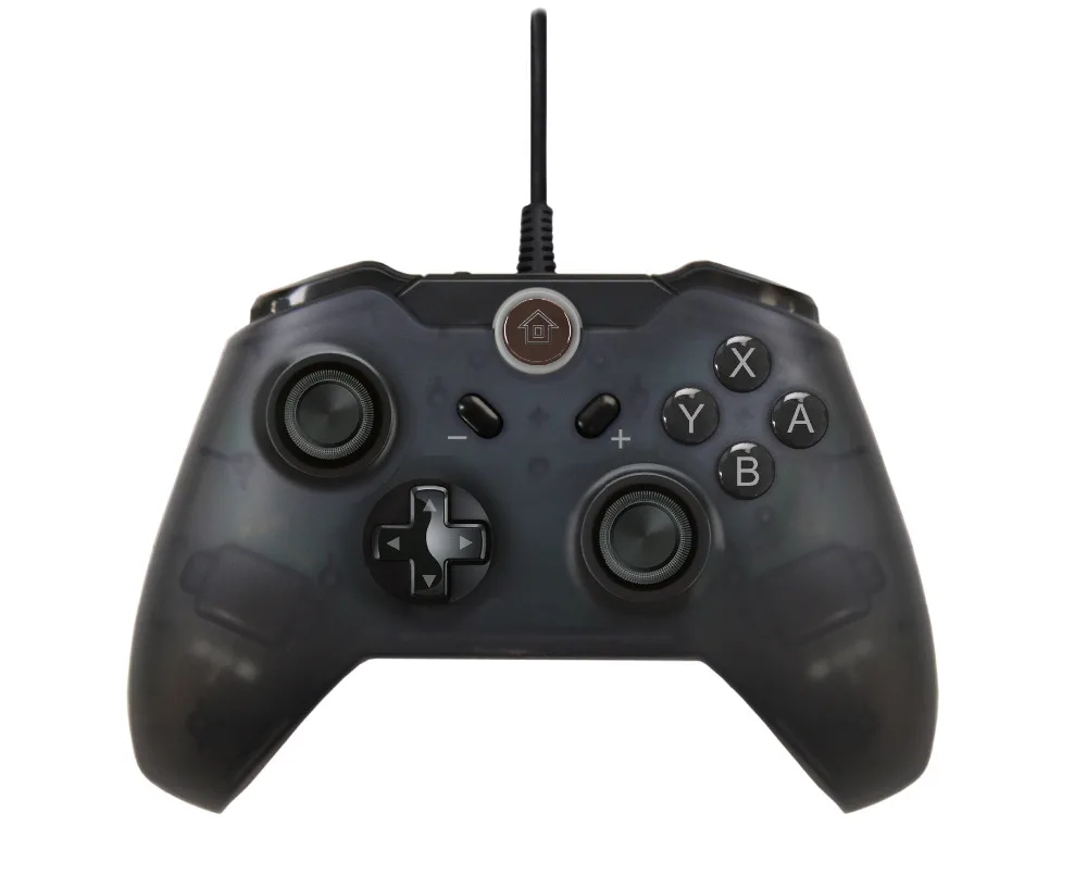 Проводной игровой контроллер для Switch Pro 2,2 м USB Кабельный геймпад для консоли, совместимый с ПК - Цвет: Black