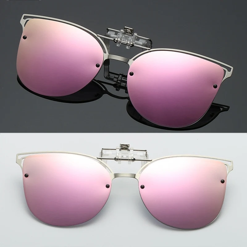 Для мальчиков и девочек поляризованные прикрепляемые солнцезащитные очки Anti UV для вождения, рыбной ловли, два Стиль солнцезащитные очки зажимы зеркало UV400