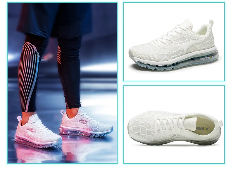 ONEMIX мужская обувь для бега легкие спортивные кроссовки с воздушной подушкой женские спортивные уличные кроссовки для лета осени Max 12,5