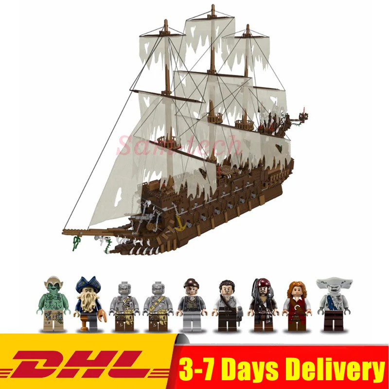 

2019 IN Stock 16016 MOC Movies Series The Flying The Netherlands Set Building Blocks Bricks Christmas Gifts Toys Model