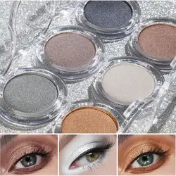 6 цветов Блеск мерцающие Сияющие тени для век перламутровый металлический порошок Тени-пигменты Косметика для макияжа для глаз
