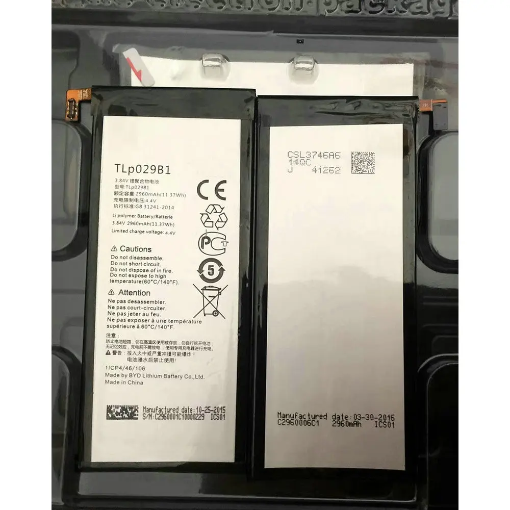 

3000mAh TLp029B1 battery for Alcatel Pop 4S 5095 5095B 5095I 5095K 5095L 5095Y For TCL 550 Smart phone