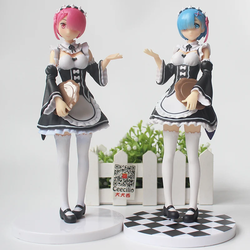Re Zero Kara Hajimeru Isekai Seikatsu Ram / Rem Maid Ver. PVC Action