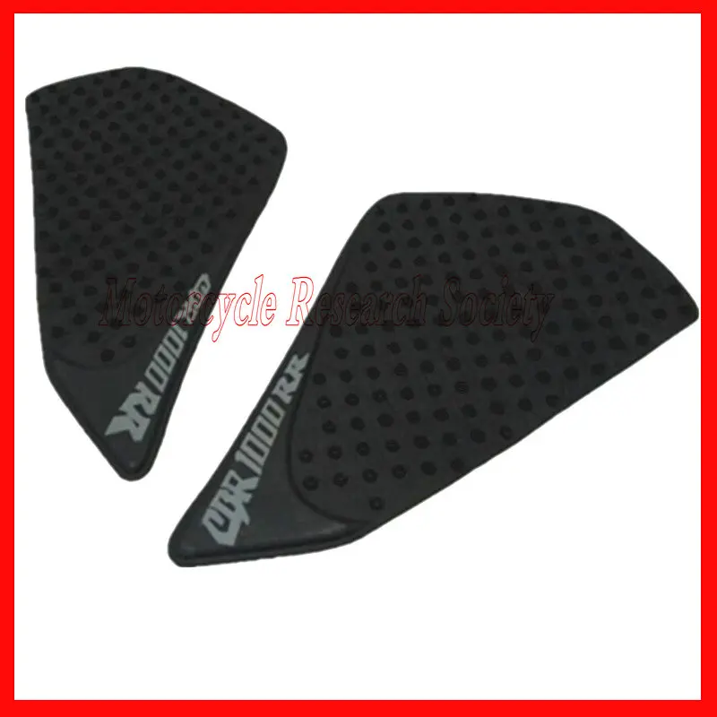 Black Rubber Motorcycle Gas Tank Pad Traction Side Pads Gas Fuel Knee