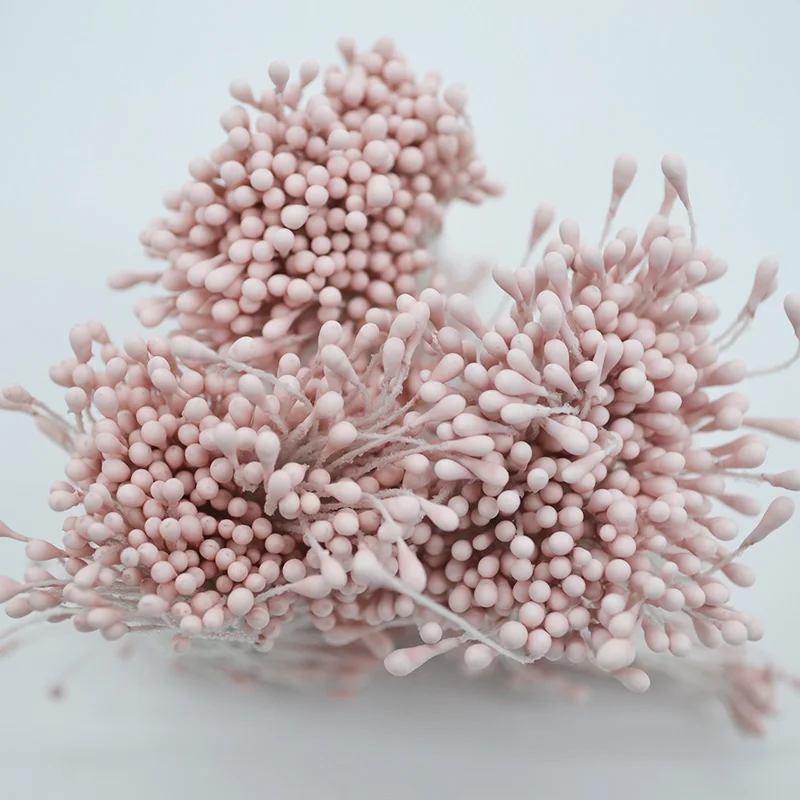 800 шт 1,5 мм мини цветок тычинки Двойные головки Pistil DIY ремесло свадебные украшения искусственные карты торты Цветы Аксессуары