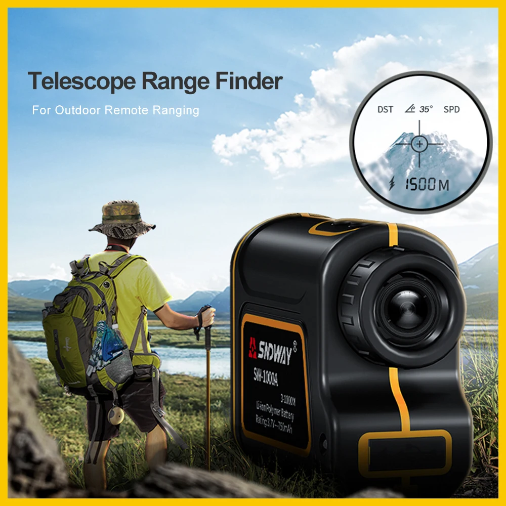 SNDWAY Laser Rangefinder Telescope 1000m Laser Distance Meter building Golf hunting laser Range Finder SW-1000A SNDWAY Laser Rangefinder Telescope 1000m Laser Distance Meter building Golf hunting laser Range Finder SW-1000A