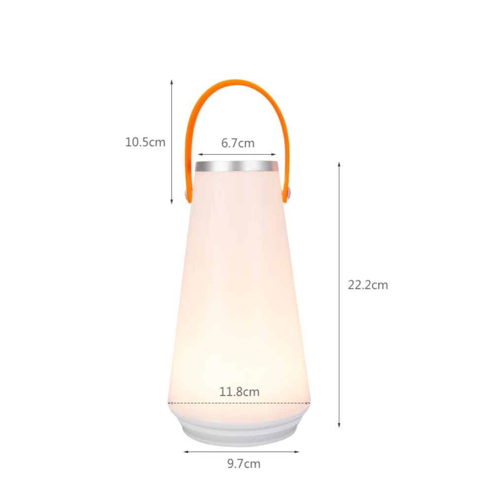 Креативный прекрасный портативный беспроводной светодиодный ночной Светильник для дома, настольная лампа, USB Перезаряжаемый сенсорный переключатель, уличный походный аварийный светильник