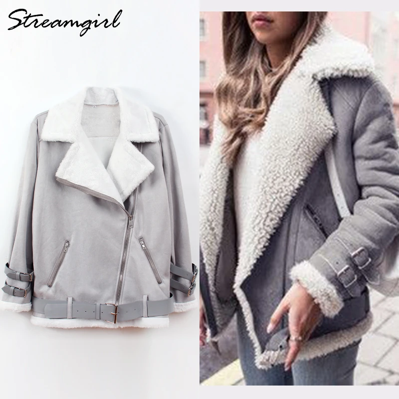 plus size suede jacket women's