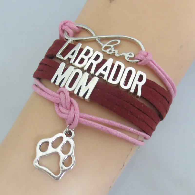 Infinity Dog breed charm bracelet labrador Bracelet labrador mom dog