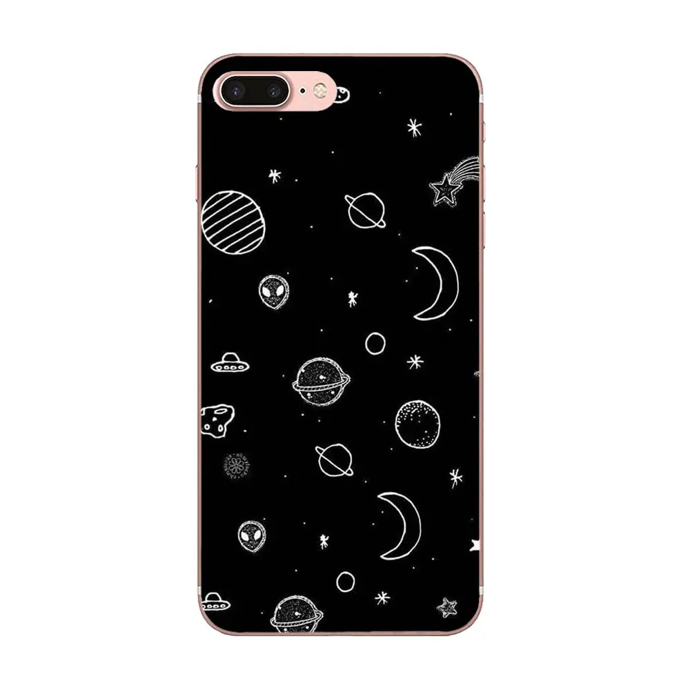 Sky Space Planet черно белая Sun Moon Star для Huawei Honor Mate 7 7A 8 9 10 20 V8 V9 V10 G Lite Play Mini Pro P