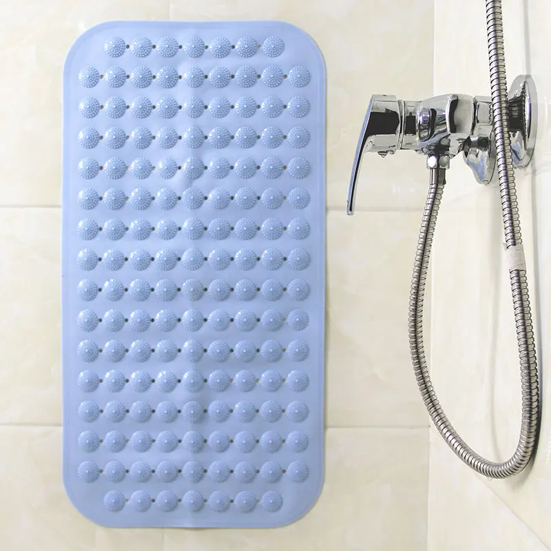 Non-slip Bathroom Round Point Massage Mat Pad Pvc Pebble Shower Tub Bathing Massager Suction Cup Foot Stress Relax Care trigger point massage bathroom mat anti slip suction cup sheet household shower room pad pvc pebble tub bathing massager foot