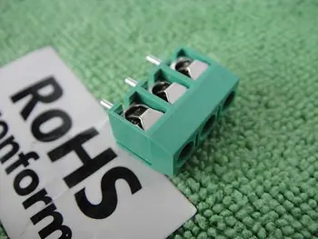 

3-Way PCB Panel Mount Pitch Terminal Terminator Screw Block Socket 5mm