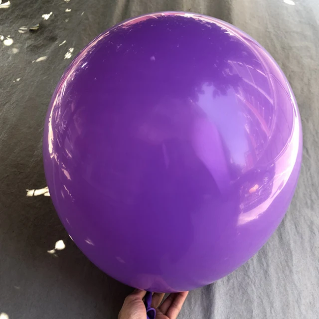 1 шт. 18 дюймов 45 см латексные воздушные шары большие шары Детские игрушки воздушные шарики для свадебного украшения с днем рождения воздушные шары - Цвет: Purple