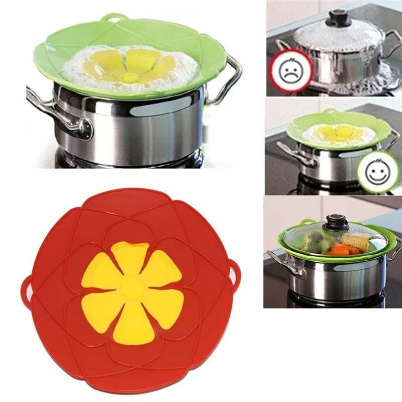 Boil Buddies Silicone Boil Over Spill Guard Pot Pan Lid Cover Prevents Mess (1)