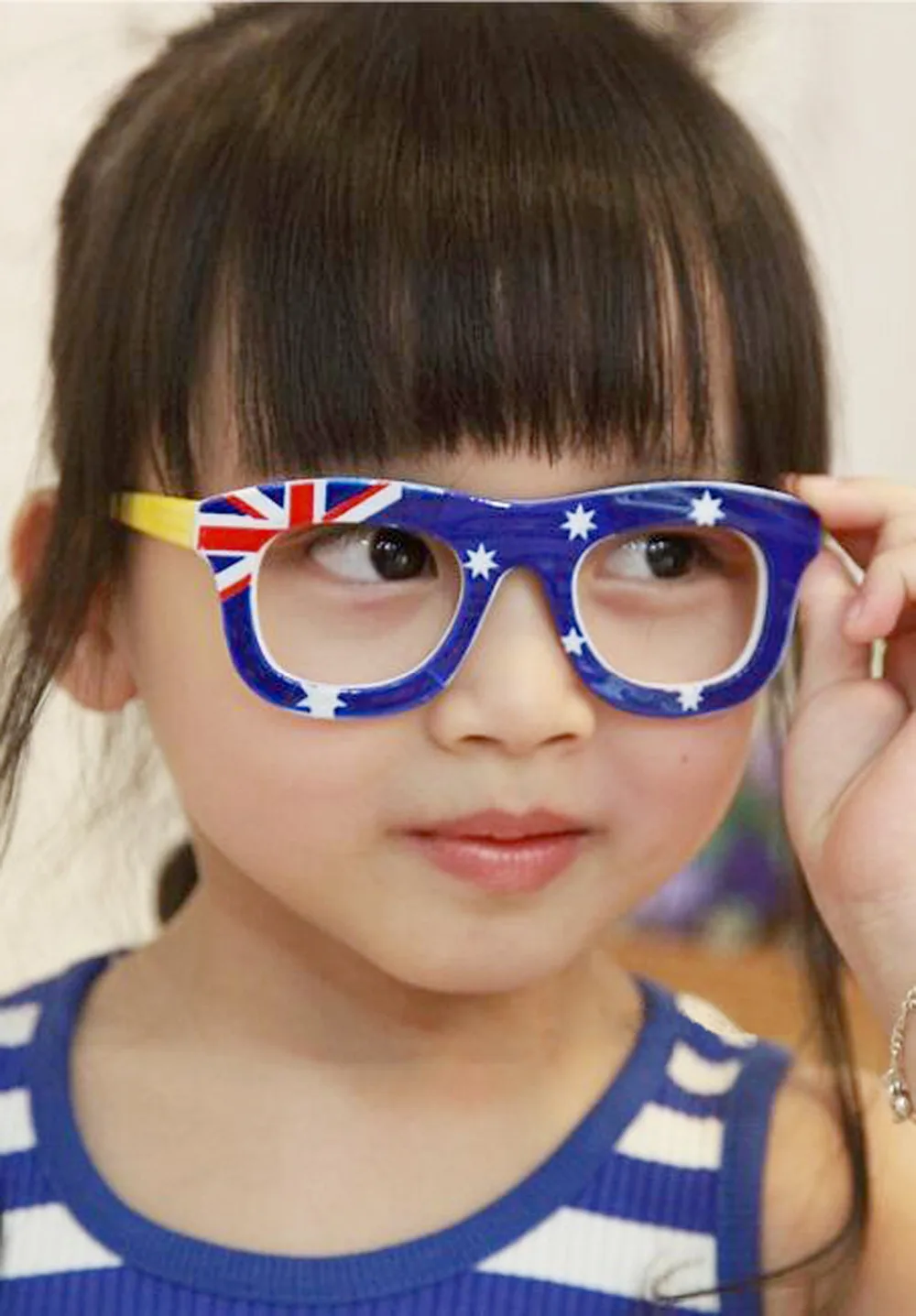 Australia British Canada France USA Flags Eyeglasses Frames Without