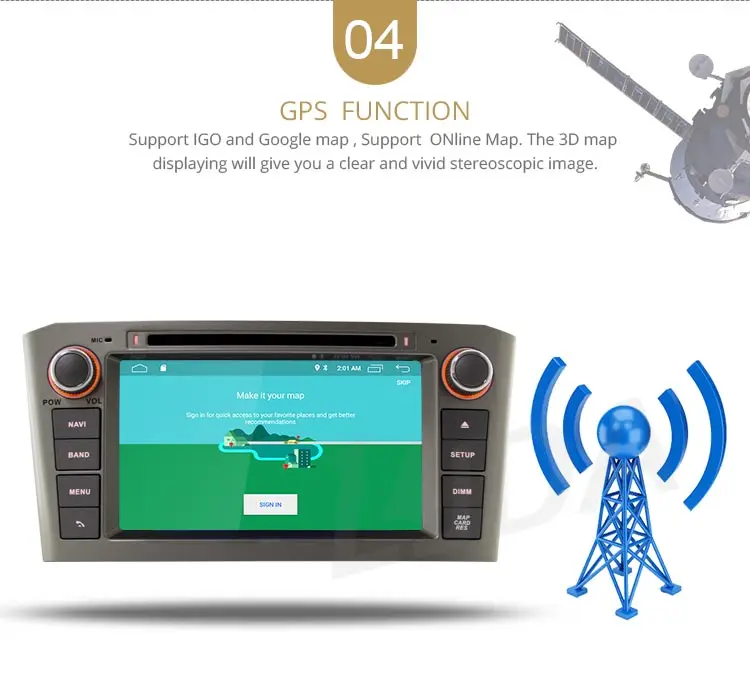 LJDA 2 Din Android 10,0 автомобильный dvd-плеер для Toyota Avensis T25 2003-2008 Wifi gps Радио 2 Гб ram 16 Гб rom четырехъядерный Мультимедийный USB