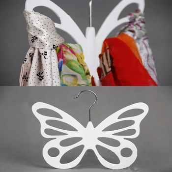 

Butterfly Scarf Shawl Hanger Necktie Belt Closet Storage Holder Hook Organizer Anti Slip Multifunction Tie Belt Clothes Rack