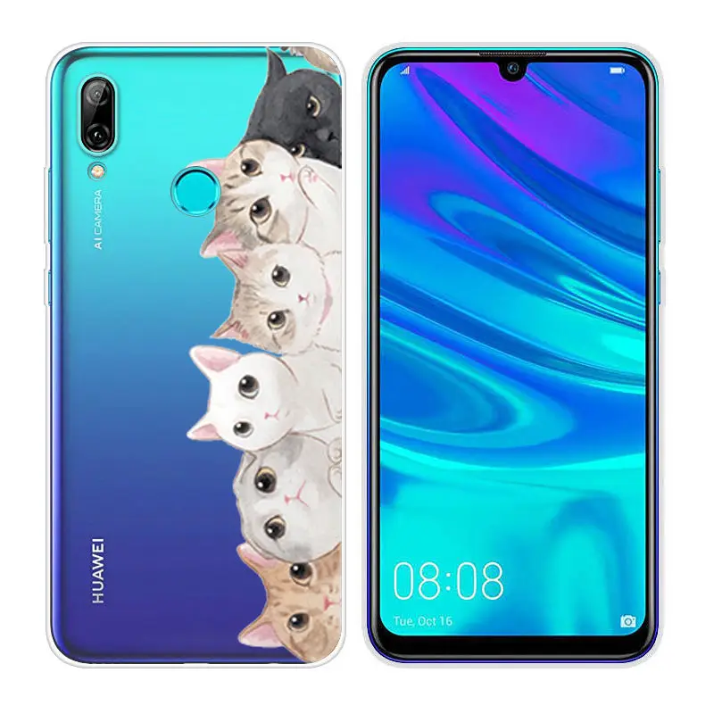 Силиконовый чехол для huawei P Smart, мягкий ТПУ чехол для телефона, 6,21 дюймов, P Smart, прозрачный чехол, PSmart, оболочка - Цвет: 35