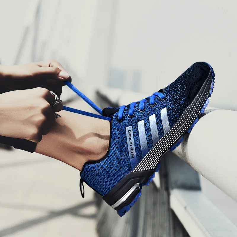 

ZHENZU Keep Running Shoes Ultra Light Large Size Sports Shoes Popular Men's Breathable Shoes Comfortable Women's Couple Shoes