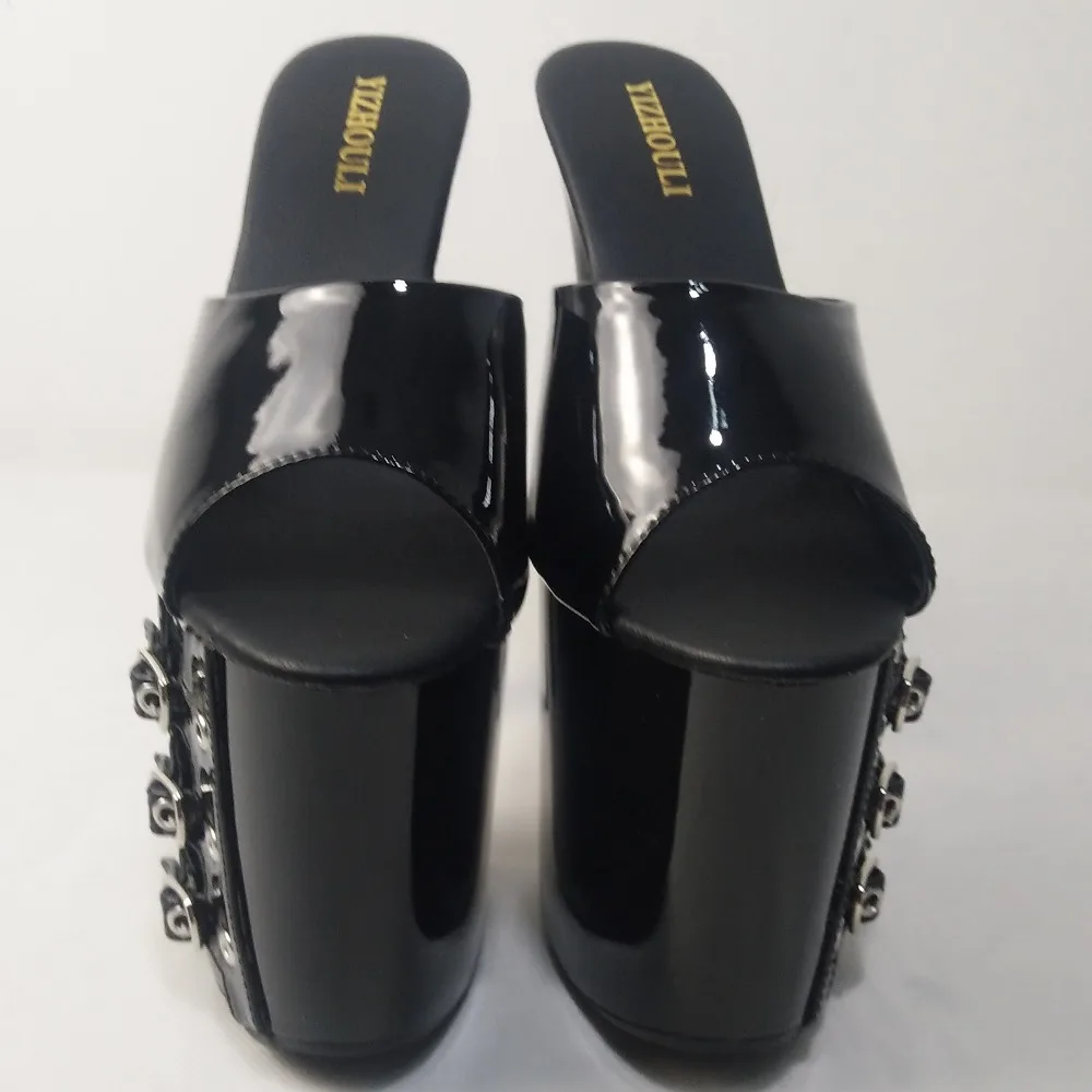 20cm Fashion is a special sale of hot summer style, leather belt buckle and slippers, stage sexy banquet, fine sandals