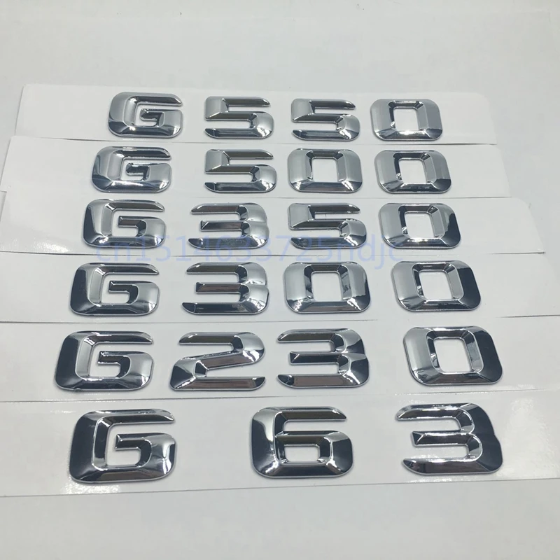 

for Mercedes Benz G Series G63 G230 G300 G350 G500 G550 Car Rear Tailgate Emblems Logo Letters Sticker Badge Decoration